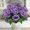 Purple, variant on HBYJLZYG 8.6" Tall Artificial Flower Bridal Bouquet, Purple Fake Wedding Flowers with Foliage, Lifelike Home Decor Centerpiece for Party Table, Silk Peony Rose Arrangement