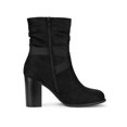 thumbnail image 3 of Unique Bargains Women's Slouchy Block Heel Ankle Boots, 3 of 8