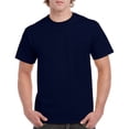 thumbnail image 1 of Gildan Mens Heavy Cotton T-Shirt, 4XL, Navy, 1 of 2