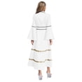 thumbnail image 3 of TiaoBug Clergy Robe for Women Long Sleeve Buttons Cassock Pulpit Church Minister Pulpit Robe Liturgical Vestments White M, 3 of 8