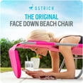 thumbnail image 3 of Ostrich la Chaise Longue de Plage Originale, Chaise Longue Extérieure Pliante et Inclinable, Rose, 3 of 11