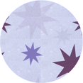thumbnail image 1 of Ahgly Company Tapis d'Intérieur Lavable en Machine Carré Lavande Bleu, 3 Pieds Carré, 1 of 7