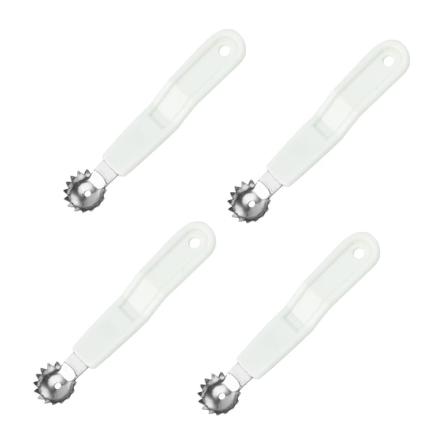 Transemion 4Pcs Tool Removal Practical Kitchen Vegetable Nucleation Tool Package Material Service Life Making Kitchen Tool white