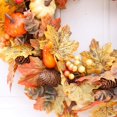 thumbnail image 2 of 1 piece autumn wreath 50cm wreath Type A, 2 of 8