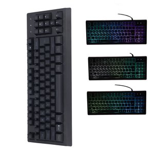 Clavier filaire, Clacher mécanique 87 Clés RGB Clavier mécanique Clacher multi-fonctionnel