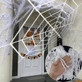 thumbnail image 3 of Spider Web  Halloween Horror Decoration Props Triangle Giant Spider Web For Halloween Outdoor Yard Decoration, 3 of 9