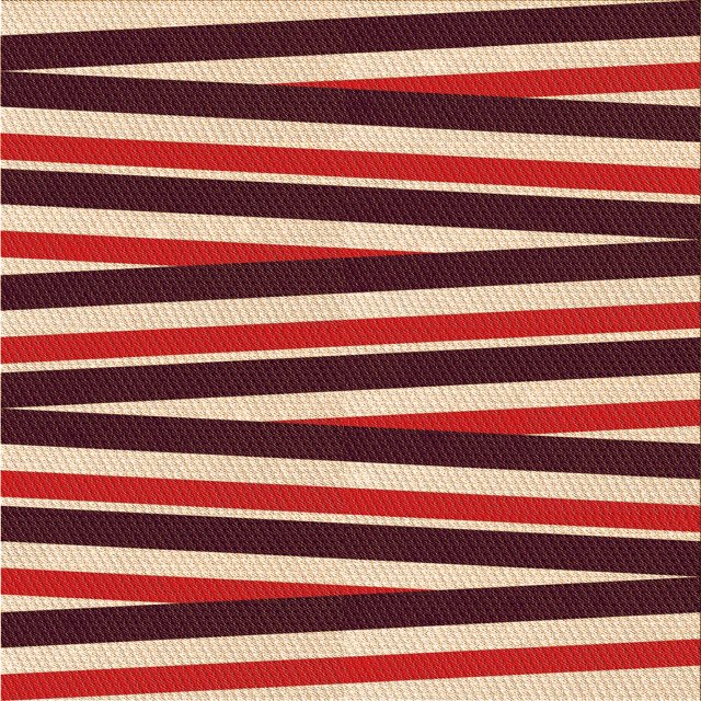 Ahgly Company Tapis d'Intérieur Lavable en Machine Carré Transitionnel Rouge Canneberge, 4 Pieds Carré
