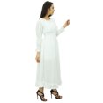 thumbnail image 2 of Bimba Robe Maxi Longue Décontractée en Coton pour Femme à Taille Smockée, 2 of 5
