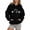 Black, variant on Womens Sweaters Zip Fall Hoodies Women Blank Sweat Shirts for Women Womens Plain Pullover Hoodies Bulk for Men's And Women's Casual Letter Printed Starry Sky Hooded Sweatshirts White M