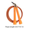 thumbnail image 4 of Speed Skipping Wire Rope Indoor Outdoor wire rope jumping rope Jumping Rope Weight Loss Exercise Home Gym Workout Tool, Orange, 4 of 7