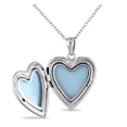 thumbnail image 2 of Asteria Sterling Silver Engraved Heart Locket Pendant, 18", 2 of 4