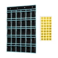 thumbnail image 2 of jesticaly Childrens Literacy Card Organizer With Clear Pockets Easy Access To tional Tools Classroom Pocket Chart Keys Black 96x67cm, 2 of 6