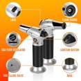thumbnail image 2 of Kitchen Blowtorch Torch Butane Gas Burner, Safety Lock and Stainless Steel and Aluminum for Home DIY (Butane Not Included), 2 of 5