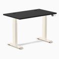 thumbnail image 1 of Desky Bureau Assis-Debout Mini Double - Noir / 40 x 24 Pouces avec Oeillets / Blé, 1 of 10