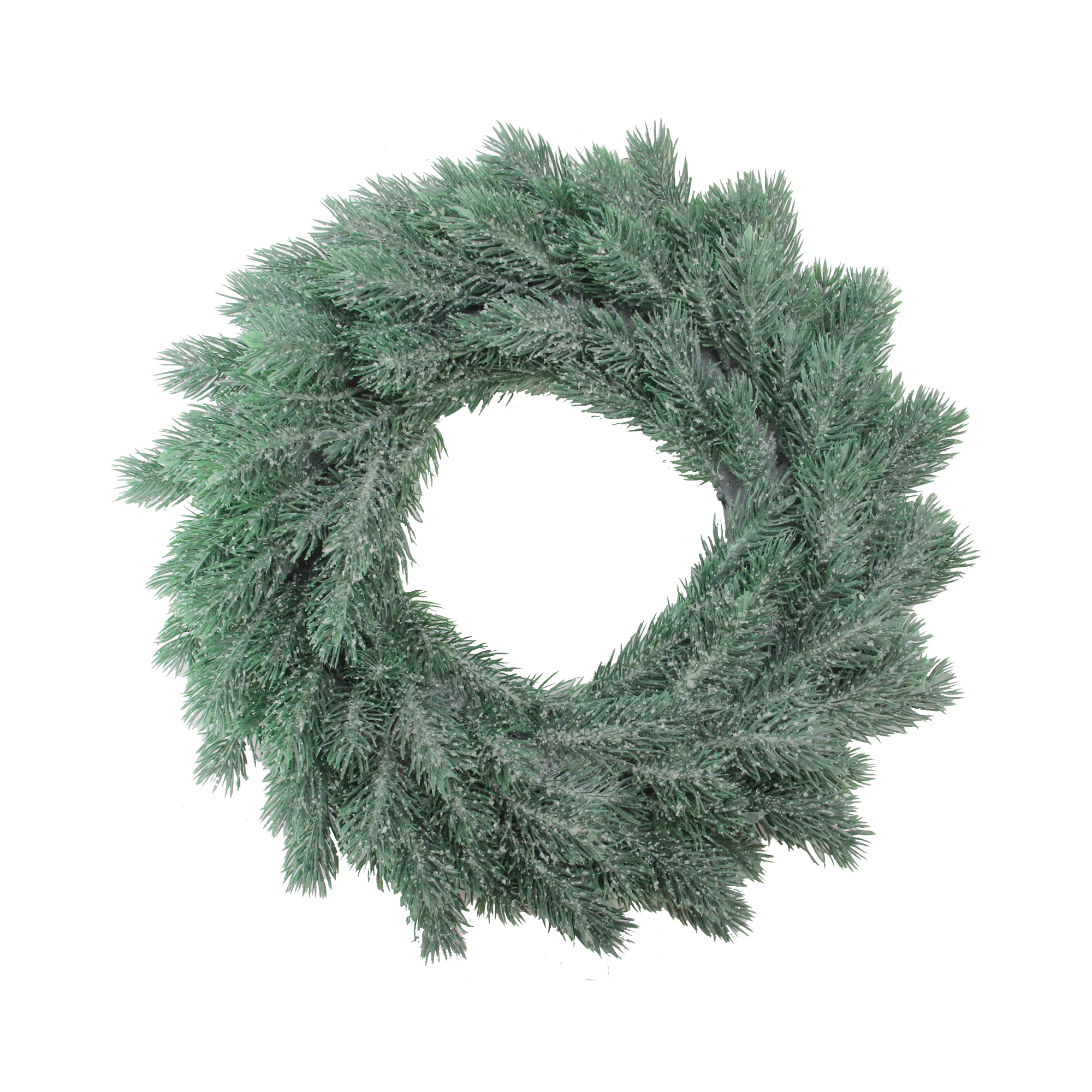 Northlight Real Touch™️Frosted Pine Small Artificial Christmas Wreath - 16" - Unlit