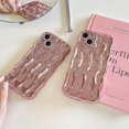 thumbnail image 3 of ORUYROP Designed for iPhone 13 Pro Max Case,Water Ripple Pattern Curly Wave Frame Soft Cute Phone Cover for Men Women Girls（iPhone 13 Pro Max,Rose Gold）, 3 of 7