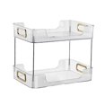 thumbnail image 1 of yuksok Étagère de Rangement Multifonctionnelle 2 Niveaux pour Fête Salon Toilettes Blanc, 1 of 4
