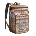 thumbnail image 1 of Hippie Retro Style Colorful Abstract Insulated Backpack Cooler - 20L Soft Cooler Bag, Geometric, 1 of 6