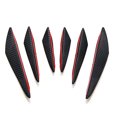 thumbnail image 1 of VONKY 6pack/lot Front Bumper Lip Canard Splitter Fin Spoiler Kit For Body Spoiler Canards B, 1 of 6