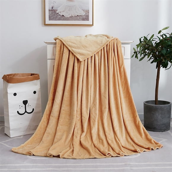 Luxurious Microfiber Fleece Throw Blanket | All-Season Plush Ribbed Design | Lightweight Soft Cozy Blanket for Couch Bed | Indoor Outdoor Use | Machine Washable | 4-Season Comfort | Multiple Colors