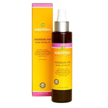 Mambino Organics Moisture Me Nourishing Body Oil – All Natural Jojoba, Shea, Pomegranate Oils – Moisturizing Body Oil - 4 Fluid Ounces