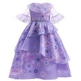 thumbnail image 1 of HAWEE Robe Isabela Assortie au Costume Encanto Robe Florale Déguisement Cosplay Tenue de Fête Chic Longue Robe Maxi pour Filles, 1 of 7