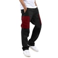 thumbnail image 1 of Men's Cargo Work Pants Straight Fit Casual Adjustable Hem Daily Wear Comfortable Loose Fit Jogger Trousers with Drawstring, 1 of 5