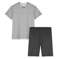 thumbnail image 4 of Ensembles de Pyjama pour Femmes, Ensemble de Pyjama une Pièce à Manches Courtes en Laitue avec Shorts, Cadeaux pour Femmes, P, 4 of 5