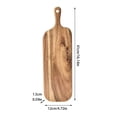 thumbnail image 3 of Classification de Produits Plateaux de Cuisson et Plateaux - Planche à Découper en Bois avec Poignée pour Charcuterie, Fromage et Service Plateau Double pour Steak Usage Extérieur/restaurant 1 Pce, 3 of 4