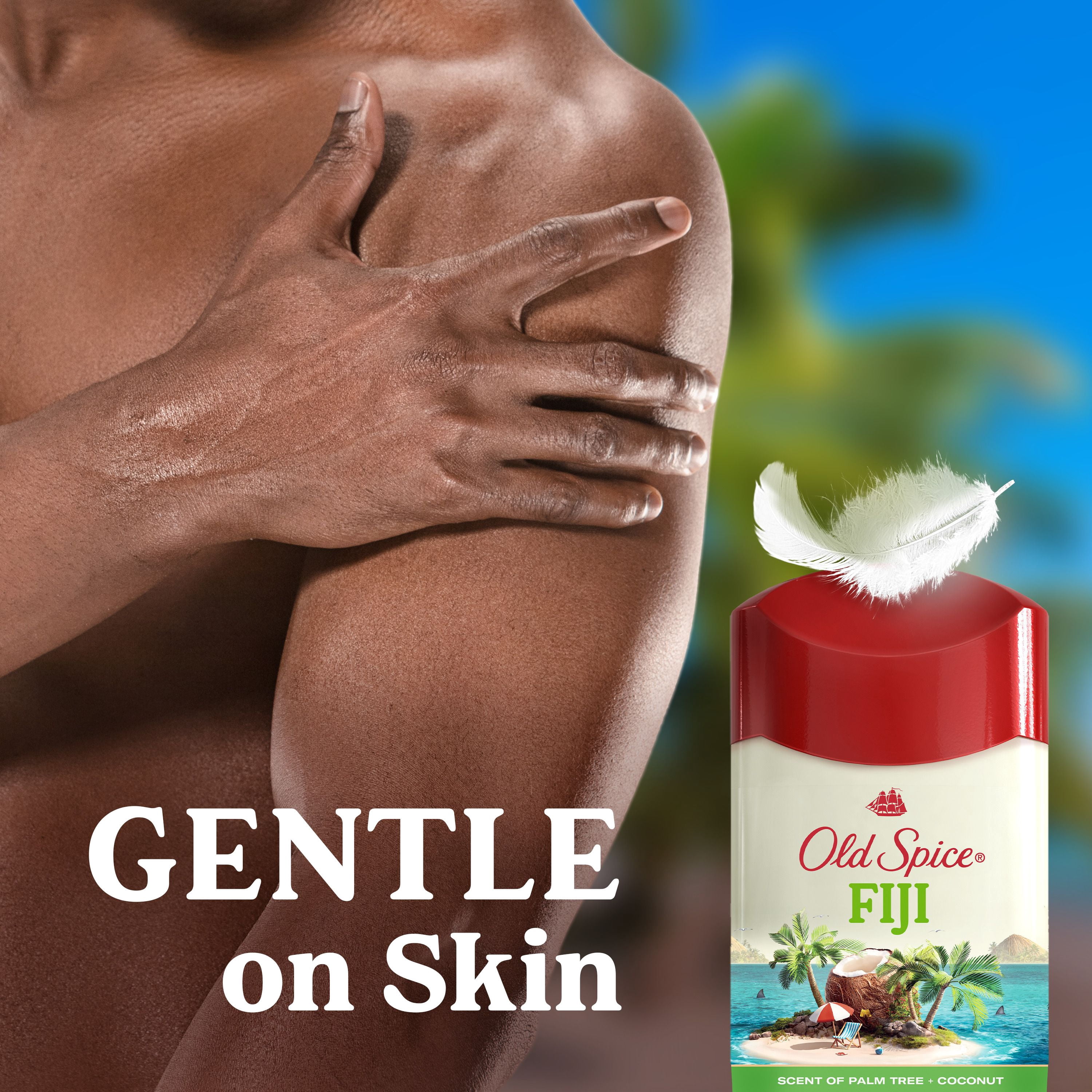 Antisudorifique et Désodorisant Old Spice pour Hommes, Fiji avec Palmier, Protection Contre la Transpiration 24/7, 73 g