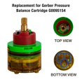 thumbnail image 4 of FlowRite Cartouche de Douche de Remplacement 95-152/95-154 Gerber SafeTemp 2 Poignées pour GS-105, 4 of 5