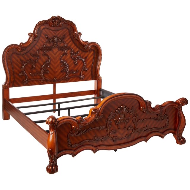 ACME Dresden Eastern King Bed - - Cherry Oak