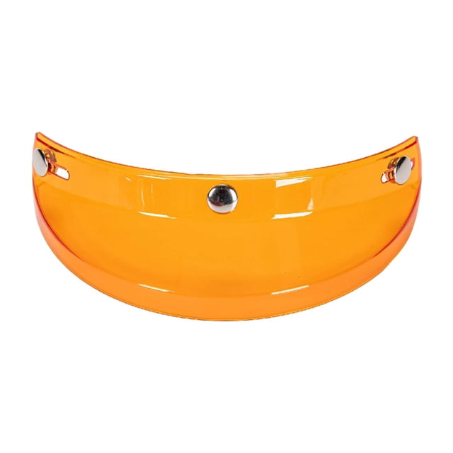 Visor Peak, 3 Snap Retro Protector for s with 3 Buttons ,Replacement ,Easy to Install Transparent Orange