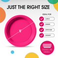 thumbnail image 3 of Exquisite 10 Inch. Dinner Plates Cerise Plastic Plates Disposable 50 Count Cerise Plate Set Disposable Plates For Party Heavy Duty Plastic Plates Disposable Plastic Plates For Party Party Plates, 3 of 5