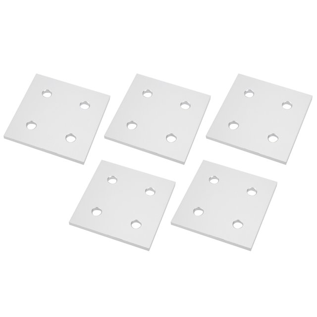 5Pcs 4-Hole Vertical Connecting Plate For Aluminium Extrusion Joining Board, Connecting Plate Hardware Accessories