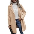 thumbnail image 2 of CEHVOM Manteau Décontracté à Manches Longues pour Femmes, Mode Ample avec Boutons, Liquidation, 2 of 8