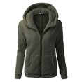 thumbnail image 2 of Innerwin Cardigans Long Sleeve Ladies Hoodies Fall Front Zip Leisure Sweatshirt Army Green XL, 2 of 3