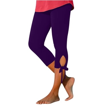 FNFYFH Liquidation Capris de Yoga pour Femmes Été Élastiques Taille Haute Leggings Capri Noirs Coupe Ajustée Extensibles Legging d'Entraînement avec Sangle Doux Confortable Pantalon Athlétique Pantalon,P-3TG