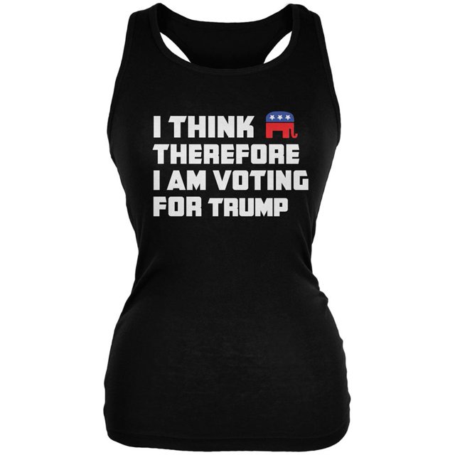 Élection 2016 Je Pense Par Conséquent Trump Débardeur Doux Noir pour Adolescentes