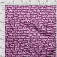 thumbnail image 3 of oneOone Rayon Purple Fabric Text Craft Projects Decor Fabric Printed By The Yard 56 Inch Wide-1R, 3 of 5