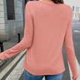 thumbnail image 4 of Womens Open Front Cardigan Tops Lightweight Long Sleeve Casual Cardigan Thin Fall Loose Draped Flowy Tops Orange, L, 4 of 7
