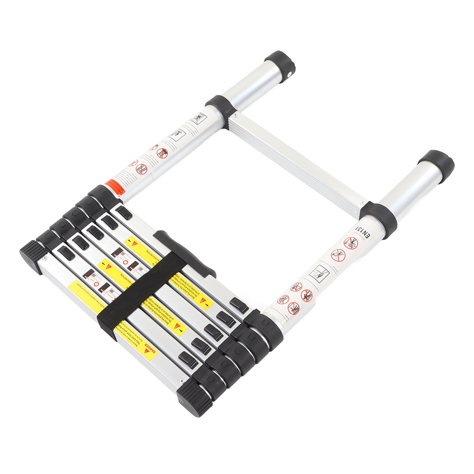 Extension Ladder, Lightweight 2m Aluminum Alloy Anti Slip Foot Multifunctional Stair 330.7 Lb Bearing Capacity  for RV