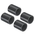 thumbnail image 1 of Unique Bargains Raccord de Tuyau en PVC 25 mm, Douille, Lot de 4 Raccords Droits, Gris Foncé, 1 of 5