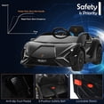 thumbnail image 2 of OLAKIDS 12V Licensed Lamborghini Sian Kids Ride On Car with Parent Remote Control, Spring Suspension, MP3 Player, Electric Toy Roadster Carbon Fiber Textured for Toddler, 2 of 9