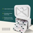 thumbnail image 3 of Deck Storage Compartment, Embedded Installation 37.5X27X17.5cm Multifunctional White Marine Boat Storage Box ABS  for Bait Fishing Gear Tools, 3 of 7