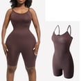 thumbnail image 3 of Dealovy Bodysuit for Women Belly Control Shapewear Jumpsuits Spaghetti Strap Seamless Workout Base Layer Romper, 3 of 4