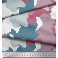 thumbnail image 3 of Soimoi Crepe Silk Fabric Multicolor Camouflage Print Sewing Fabric Yard 42 Inch Wide, 3 of 3