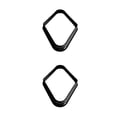 thumbnail image 1 of Shengyu 1/2/3 ABS Billiards 9 Ball Rack Replacement Geometric Reusable Rhombus Heavy Duty Glossy Billiard Parlor Shelf Tool Accessories Black 2PCS, 1 of 1