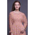 thumbnail image 5 of Bimba Robe de Plage Longue Maxi d'Été Bohème Gitane à Imprimé Floral pour Femmes - Grande, 5 of 5