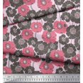 thumbnail image 2 of Soimoi polyester Crepe Fabric Artistic Flower Print Fabric by Yard 52 Inch Wide, 2 of 3